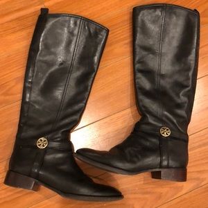 Tory Burch Riding boots- sz 9- Black